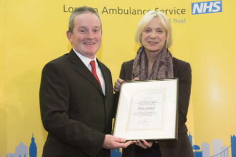 Medic Brian Regan celebrates 40 years of service