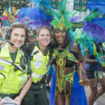 Staff join dancers at Notting Hill Carnival 2016