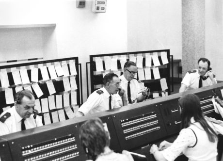 Control room call handlers in 1976