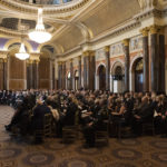 The Celebration of Service event hall filled with guests