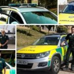 image montage of volunteer responders and their response cars