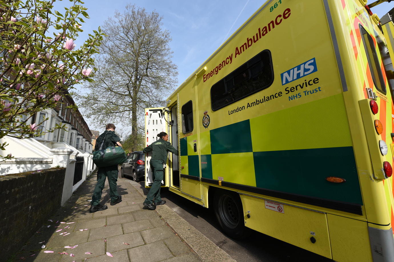 Ambulance crew London Ambulance Service NHS Trust