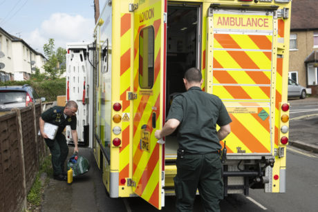 Paramedics and an Ambulance