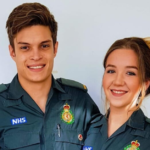 Stephanie and Thomas in their Service uniform
