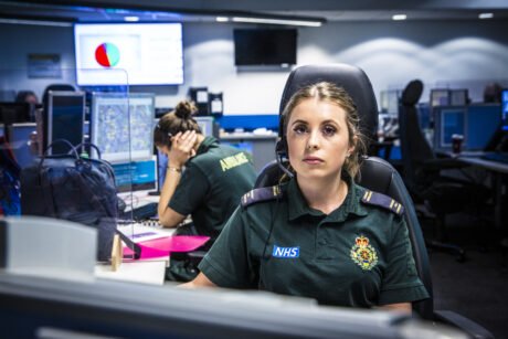 Amy at call handling desk