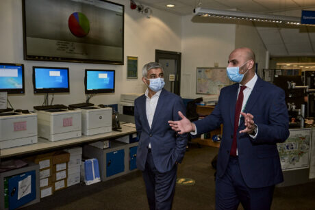 Mayor of London Sadiq Khan and Khadir Meer