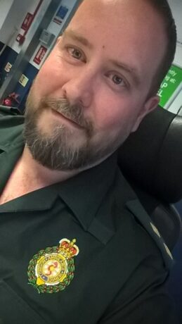 Brian photographed in our control room in his LAS uniform