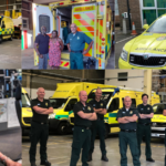 A compilation image showing Stuart and his colleagues, Raj, Mandy and Omar’s parents, Diane and Jeff