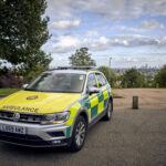 An ER car parked in a car park