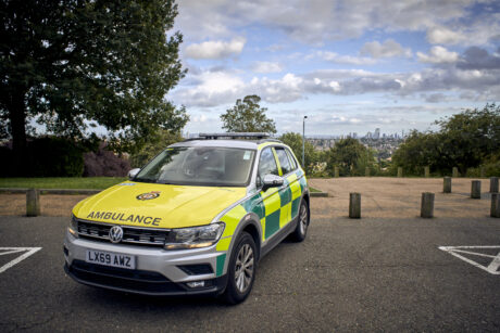 An ER car parked in a car park