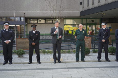 Chief Executive Daniel Elkeles leads the ceremony