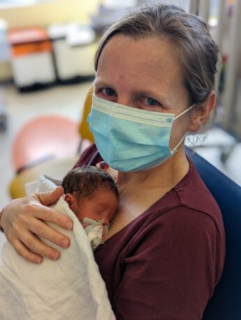 Alice and baby Evie