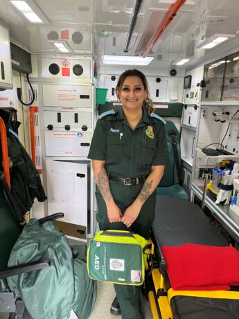 Tania Makwana in her Ambulance uniform