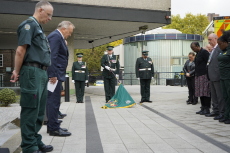 Ceremonial unit at 999 Day ceremony