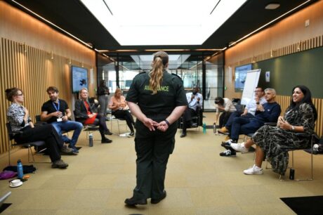 London Lifesavers team giving lesson on life saving training