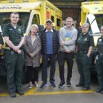 Featured image for Heart-warming reunion with ambulance crews for man who survived second cardiac arrest