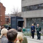 A photo of the National Day of Reflection ceremony at Waterloo HQ