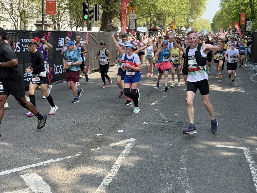 LAS Chief Executive Daniel Elkeles running the London Marathon 2025