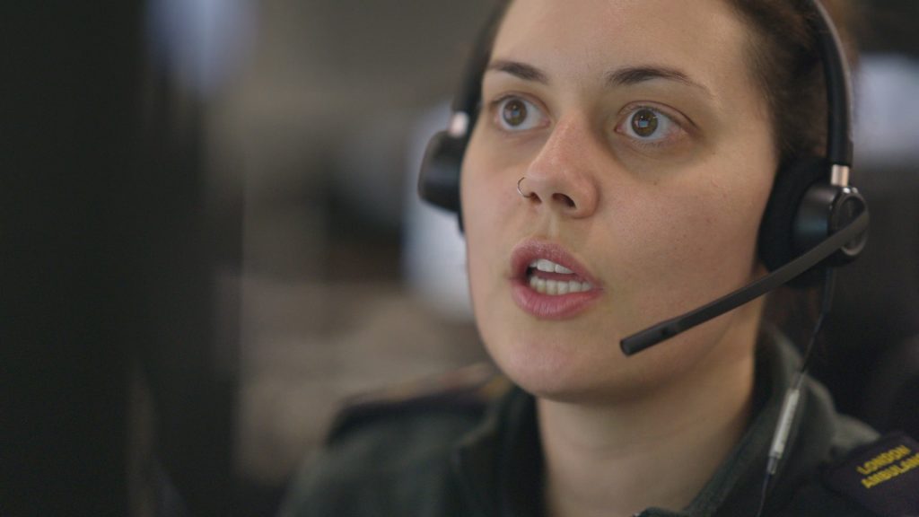 999 call handler Rose during BBC Ambulance episode two when she helped to deliver a baby over the phone