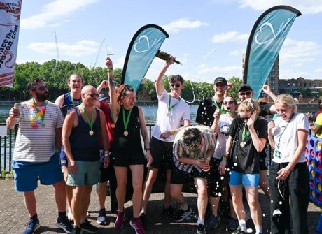 LAS team celebrates winning the 2024 Dragonboat race