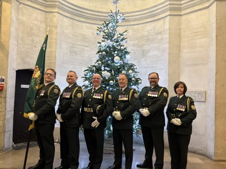The London Ambulance Ceremonial unit at the Carol Service