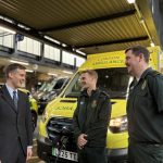 Featured image for Ministerial visit showcases ‘green’ vehicle fleet powering the country’s busiest ambulance service