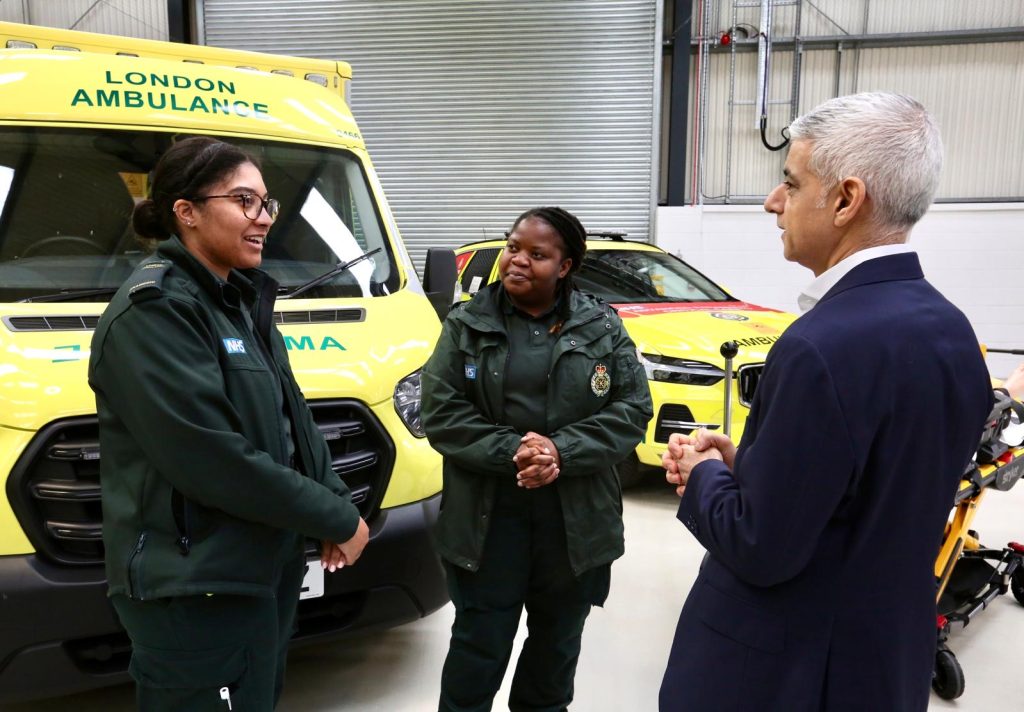 Sadiq Khan meets LAS staff Resilience Hub East