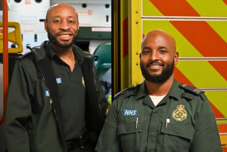 LAS paramedics Kez and Omar - library picture