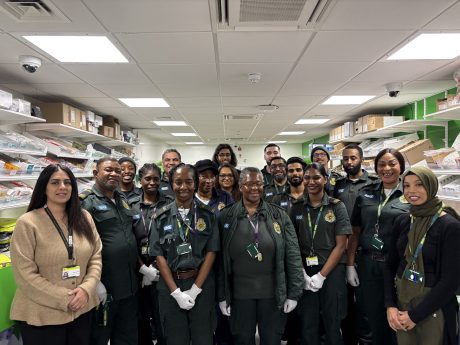 The London Ambulance Pharmacy Team posing for a photo
