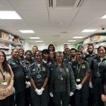 The London Ambulance Service Pharmacy Team posing for a photo